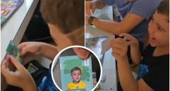 El sueño de cualquier niño es verse integrado en la élite del fútbol, pero para el protagonista de este video viral, la fantasía se hizo realidad de la forma más imprevista. FOTO: Captura de video de redes sociales. 