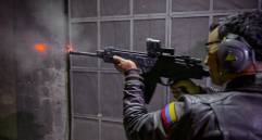 Fusil Jaguar, el primero de fabricación colombiana. Foto: Ministerio de Defensa