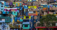 Imagen del mural constelaciones del barrio Manroque al Oriente de Medellín. Foto: Julio César Herrera Echeverri