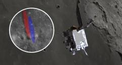 La NASA reveló nuevas imágenes del cráter que dejó un cohete de SpaceX en la Luna. Foto: NASA 