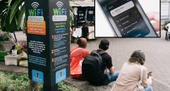 Estos tótems identifican las zonas donde hay WIFI gratis administrado por el Distrito. FOTO: Cortesía.