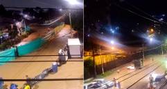Así lucían algunas vías de la ciudad en la noche de este lunes. FOTOS Cortesía @DAGRDMedellin