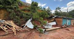 Un niño de tres años murió en medio de un deslizamiento en Tarazá, Antioquia. FOTO: Dagran Antioquia 