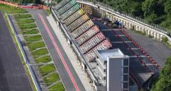Vista de las obras del Central Park o autódromo de Bello en junio pasado. FOTO: Esneyder Gutiérrez. Archivo El Colombiano