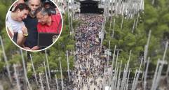 Panorámica del Parque de las Luces en Medellín durante la manifestación de Petro a las 3:30 p.m. de este viernes. Foto: gobernador de Antioquia, Andrés Julián Rendón - Detalle EL COLOMBIANO