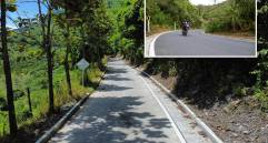 Vía Santo Domingo – Alto de La Quiebra ejecutada con obras por impuestos en Antioquia. FOTO: Cortesía