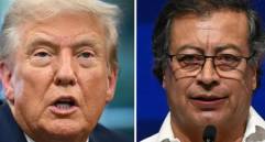 El presidente de los Estados Unidos, Donald Trump, volvió a subir el tono de sus señalamientos contra su homólogo, Gustavo Petro, tras advertirle sobre el narcotráfico en el país. FOTO: AFP