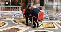 Zelenski y Trump se reunieron unos “15 minutos” en la basílica de San Pedro. Foto: Prensa presidencial de Ucrania