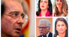 En el proceso ahora quedan las senadoras María Fernanda Cabal, Paloma Valencia y Paola Holguín, así como el dirigente Miguel Uribe Londoño. La última palabra la tendría el expresidente Álvaro Uribe Vélez. FOTOS: Colprensa y EL COLOMBIANO