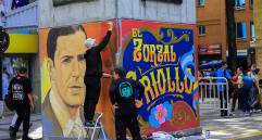 Así luce el mural en pleno centro de Medellín. FOTOS Manuel Saldarriaga