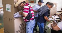 Elecciones en uno de los municipio de Antioquia. Foto: EL COLOMBIANO