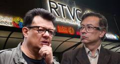 El actual gobierno denunció un despilfarro de recursos en RTVC mientras Hollman Morris era el gerente y Gustavo Petro el presidente. Fotos: Colprensa