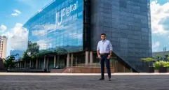 El rector de la IU. Digital, Jasson de la Rosa, ha liderado la institución desde junio de 2019. Foto: Cortesía