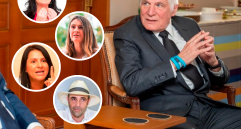Uribe Londoño se reunió con el expresidente Uribe y los demás candidatos durante un foro virtual. FOTO Colprensa