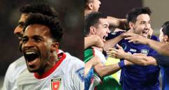 En la AFC clasifican 8 selecciones al Mundial y una va al torneo de repechaje. Dos equipos ya lograron la hazaña de obtener cupo a su primera Copa del Mundo. Fotos: Xinhua y AFP