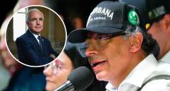 El congresista calificó a Petro como un peón de Maduro y lo acusó de hacer a Colombia un hazme reír. Fotos: Presidencia y redes sociales 
