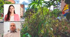 El tema de los contratos para mantenimiento de zonas verdes de Medellín tomó relevancia debido al descuido que estas áreas mostraron en la anterior administración. En la foto, la exsecretaria de Infraestructura de Medellín, Natalia Urrego Arias, y al exgerente de Metroparques, Jorge Enrique Liévano Ospina. FOTO El Colombiano