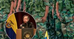 En el mandato de Gustavo Petro han sido llamados a calificar servicios algo más de 100 oficiales de las Fuerzas Militares. Fotos: Juan Antonio Sánchez y Colprensa
