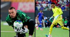Franco Armani de Atlético Nacional y Pedro Gallese del Deportivo Cali. FOTOS: Juan Antonio Sánchez y Getty