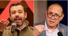 El alcalde de Bogotá, Carlos Fernando Galán; y el ministro de Trabajo, Antonio Sanguino. FOTOS: Colprensa