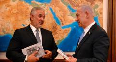 Iván Duque y Benjamin Netanyahu durante su encuentro en Jerusalén. FOTO: Tomada de X @IvanDuque