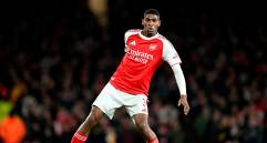 El defensa Christian Mosquera nacido en Alicante de padres colombianos y que milita en el Arsenal fue convocado a la selección de España. FOTO GETTY