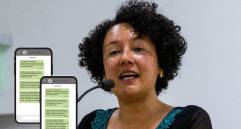 Conversaciones telefónicas y por WhatsApp evidenciarían como la senadora Isabel Zuleta ejerce presiones ante generales del Ejército y la Policía para detener combates y operaciones militares contra grupos armados ilegales. Fotos: Julio César Herrera Echeverri y revista Semana