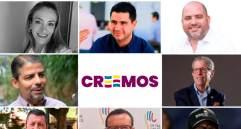 Juliana Gutiérrez, Simón Molina, Andrés Bedoya, Luis Guillermo Patiño, Andrés Aguirre, Héctor Jaime Rendón, Luis Carlos Velásquez y Cecilia “Chechi” Baena. FOTOS EL COLOMBIANO y Cortesía