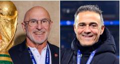 Con la revelación oficial de los candidatos al Premio Johan Cruyff 2026, la contienda por definir al mejor DT de la temporada se transformó, en la práctica, en un monólogo de la pizarra española. FOTO: Getty y tomada de redes sociales Arsenal, PSG, Aston Villa y España