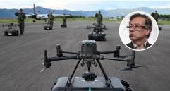 El Batallón de Aeronaves No Tripuladas (BANOT) es la primera unidad militar especializada en drones de Latinoamérica, lanzada oficialmente en el Fuerte Militar de Tolemaida. FOTO AFP 