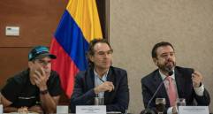 Los alcaldes Alejandro Char (Barranquilla), Federico Gutiérrez (Medellín) y Carlos Fernando Galán (Bogotá) han sido amenazados de muerte. Foto: Colprensa