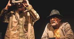 En el 2025 los Premios ponen de nuevo al teatro en escena. En el 2019, durante los 51.° PNC, el reconocimiento en modalidad teatro se lo llevó Teatro del Presagio, espacio cultural caleño que se postuló con su obra Actores de provincia (en la imagen), una metáfora de la creación artística. FOTO cortesía Teatro del Presagio
