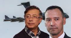 La Comisión de Acusación investiga al presidente Gustavo Petro y al ministro de Defensa, Pedro Sánchez, por la compra de 17 aviones Gripen. Fotos: Andrés Camilo Suárez Echeverry y Colprensa