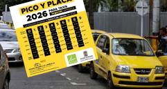 Movilidad en Medellín, rotación de pico y placa en taxis. Foto: Manuel Saldarriaga