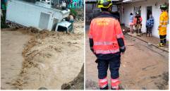 Inundaciones en sectores cercanos a La Picacha y Altavista tras el aguacero que cayó sobre Medellín en la tarde de este domingo 7 de diciembre. FOTOS cortesía y Twitter