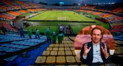 El alcalde de Medellín, Federico Gutiérrez, confirmó que en caso de finales paisas, el Atanasio Girardot estará disponible. Foto: Juan Antonio Sánchez y Manuel Saldarriaga. 