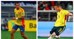 Daniel Muñoz y Kevin Castaño serán bajas obligadas de Colombia frente a Bolivia. FOTOS GETTY