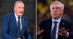 La Paraguay de Gustavo Alfaro (izquierda) es tercera de las Eliminatorias con 24 puntos, dos más que los dirigidos por Carlo Ancelotti que son cuartos. FOTOS: GETTY