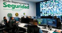 Desde el Nodo Departamental se controlan las cámaras de seguridad de los municipios de Antioquia. FOTO Julio César Herrera. 