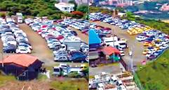 Aspecto de los parqueaderos de la empresa J&L, ubicados en el municipio de Copacabana. FOTO: Cortesía Andrés Tobón