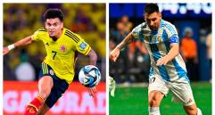 Luis Díaz y Lionel Messi son los goleadores de la actual Eliminatoria. FOTOS GETTY