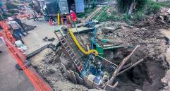La suspensión imprevista afecta a 12.987 hogares en los barrios Villa Hermosa, Campo Valdés y Berlín, ubicados en el sector oriente de Medellín. Foto: Julio Herrera