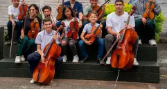 Niños, niñas y jóvenes de Amadeus Fundación, beneficiarios de mecenazgos empresariales. Foto: Cortesía