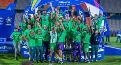 Andrés Román terminó dándole el título a Nacional con su anotación. FOTO CAMILO SUÁREZ