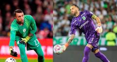 David Ospina ha jugado dos mundiales, mientras que el arquero Fernando Muslera ha estado en cuatro citas orbitales. FOTOS: GETTY Y CAMILO SUÁREZ
