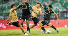 Una de las novedades que tendría Atlético Nacional para el duelo de ida de la llave ante Internacional de Bogotá es Juan Manuel Rengifo quien ya cumplió la fecha de suspensión. FOTO CAMILO SUÁREZ 