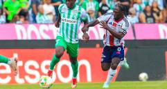 El extremo Marino Hinestroza es uno de los hombres claves que Atlético Nacional mantiene en su nómina. FOTO CAMILO SUÁREZ 