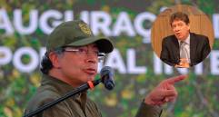 El presidente Gustavo Petro hizo calificaciones despectivas contra el dirigente gremial. FOTO COLPRENSA Y CORTESÍA