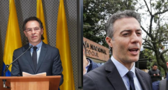 Federico Gutiérrez, alcalde de Medellín, reveló en una rueda de prensa que, según la Fiscalía, habría existido una estructura que operó como un grupo de delincuencia organizada para controlar la contratación pública durante el mandato de Daniel Quintero. Fotos: Alcaldía de Medellín y Colprensa. 