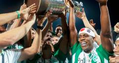 En la imagen aparece Orlando Berrío, cuando fue campeón con Atlético Nacional en la Copa Libertadores 2016. FOTO juan antonio sánchez